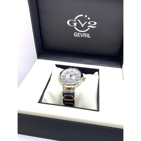 GV2 Gevril Women's Watch 12203B Rome Swiss Quartz Limited Edition Two To… - Picture 3 of 14